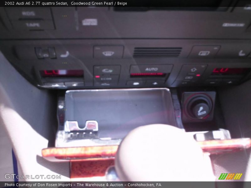 Goodwood Green Pearl / Beige 2002 Audi A6 2.7T quattro Sedan