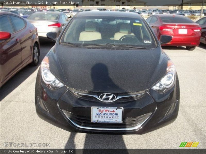 Midnight Black / Beige 2013 Hyundai Elantra GLS