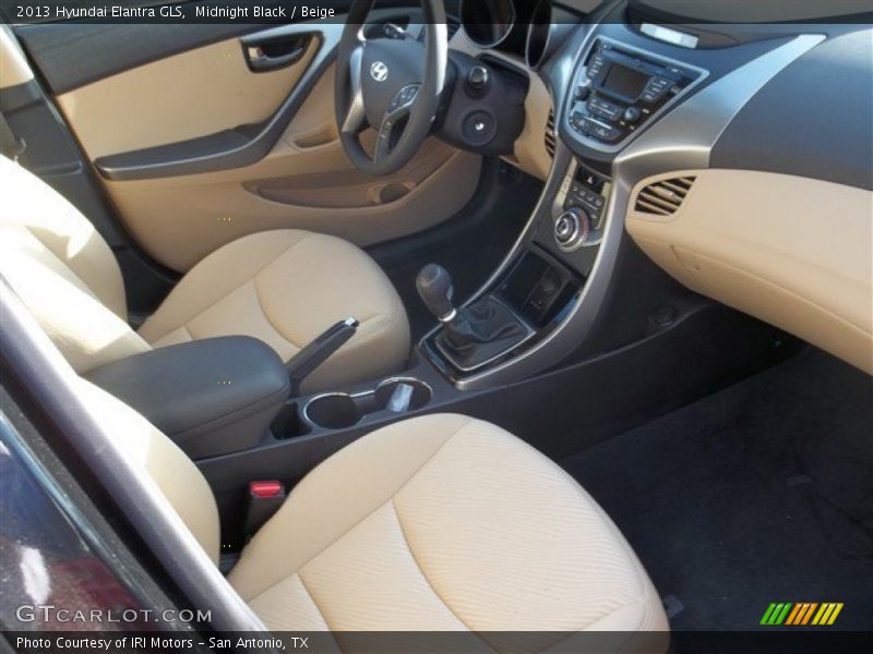 Midnight Black / Beige 2013 Hyundai Elantra GLS