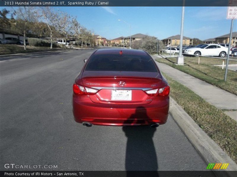 Sparkling Ruby / Camel 2013 Hyundai Sonata Limited 2.0T