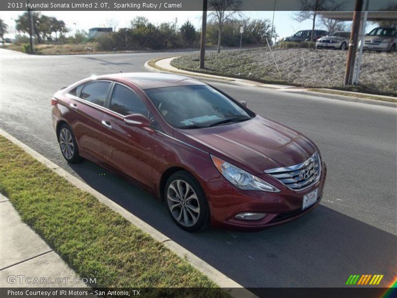 Sparkling Ruby / Camel 2013 Hyundai Sonata Limited 2.0T