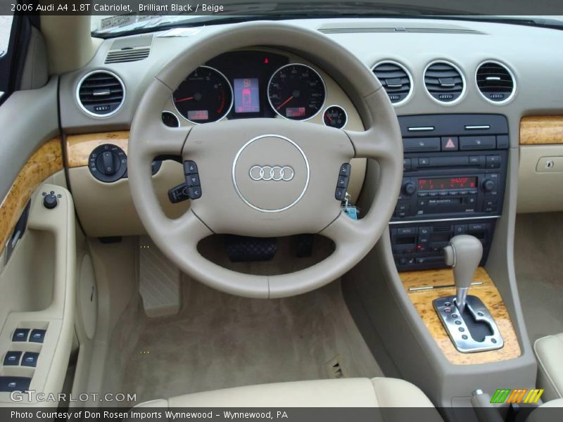 Brilliant Black / Beige 2006 Audi A4 1.8T Cabriolet