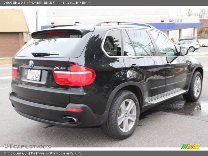Black Sapphire Metallic / Beige 2009 BMW X5 xDrive48i