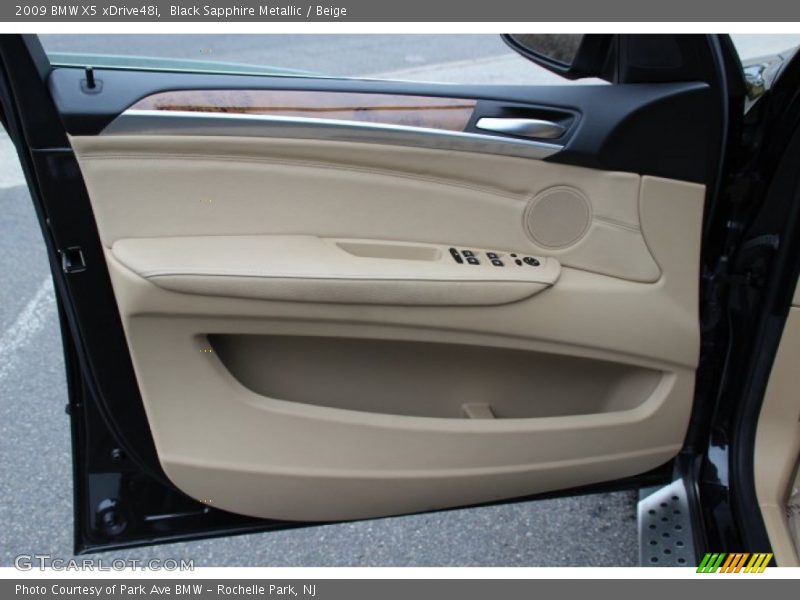 Black Sapphire Metallic / Beige 2009 BMW X5 xDrive48i