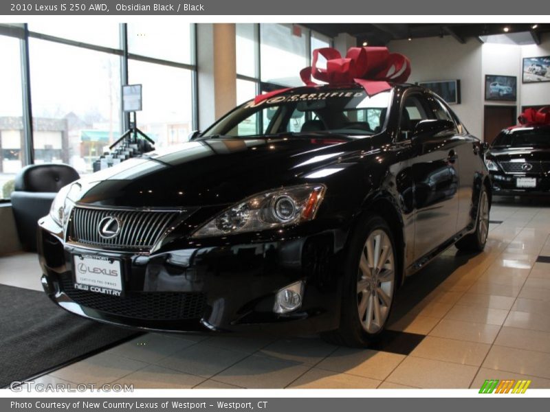 Obsidian Black / Black 2010 Lexus IS 250 AWD