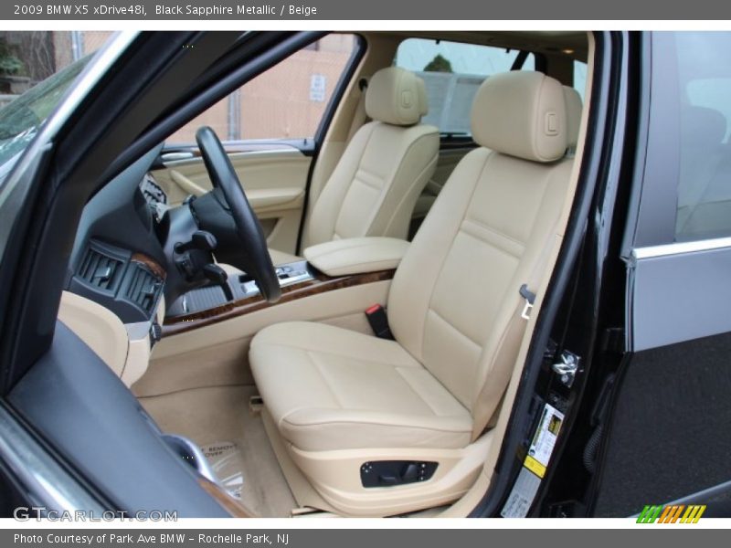 Black Sapphire Metallic / Beige 2009 BMW X5 xDrive48i