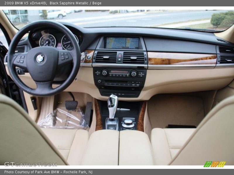 Black Sapphire Metallic / Beige 2009 BMW X5 xDrive48i