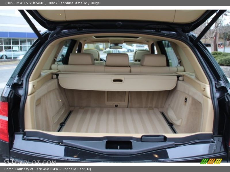 Black Sapphire Metallic / Beige 2009 BMW X5 xDrive48i