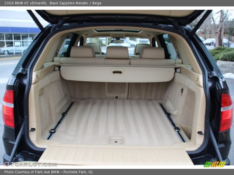 Black Sapphire Metallic / Beige 2009 BMW X5 xDrive48i