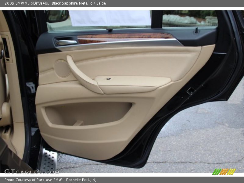 Black Sapphire Metallic / Beige 2009 BMW X5 xDrive48i