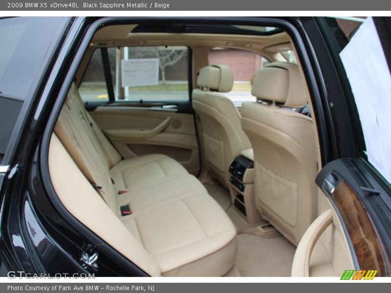 Black Sapphire Metallic / Beige 2009 BMW X5 xDrive48i