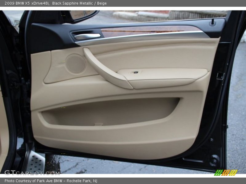 Black Sapphire Metallic / Beige 2009 BMW X5 xDrive48i