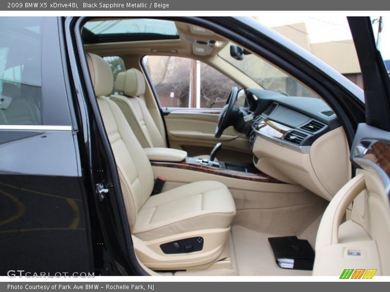 Black Sapphire Metallic / Beige 2009 BMW X5 xDrive48i