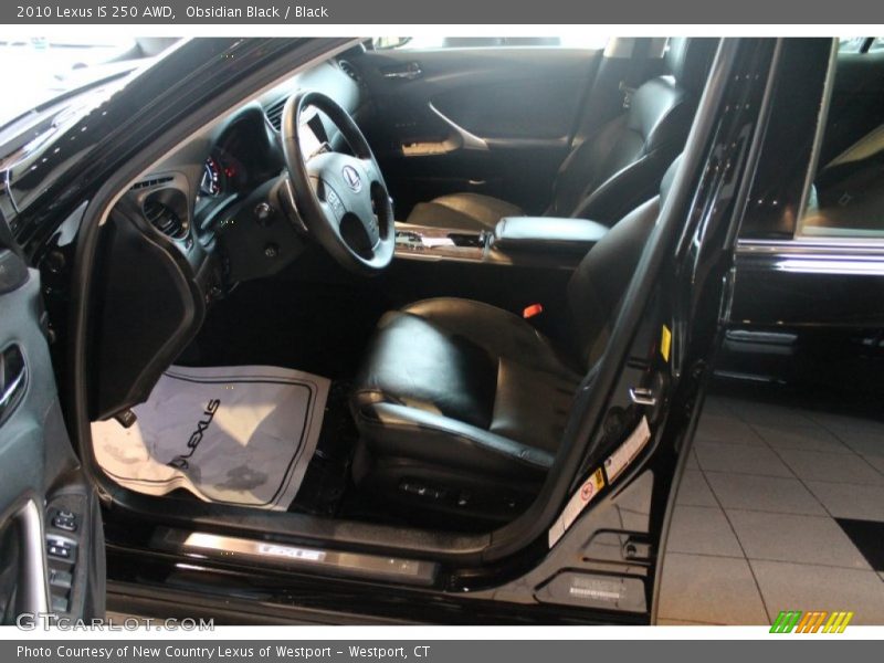 Obsidian Black / Black 2010 Lexus IS 250 AWD
