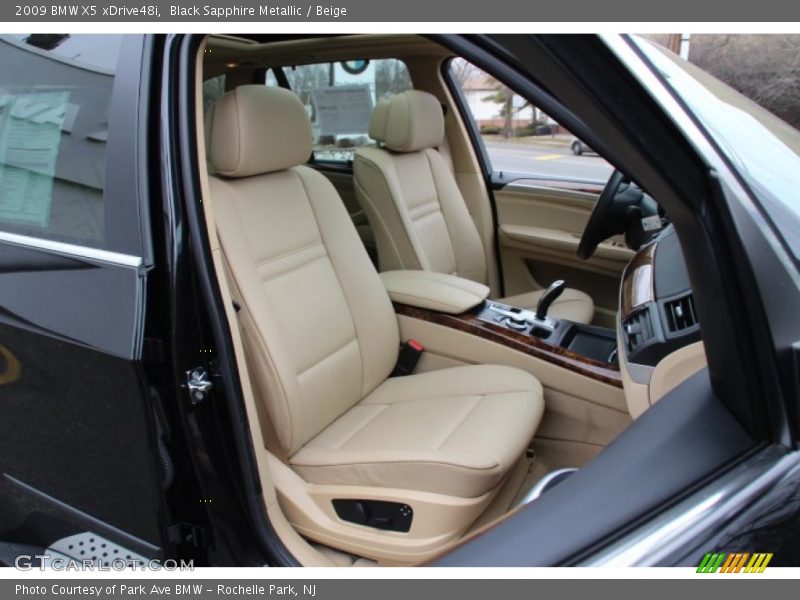 Black Sapphire Metallic / Beige 2009 BMW X5 xDrive48i