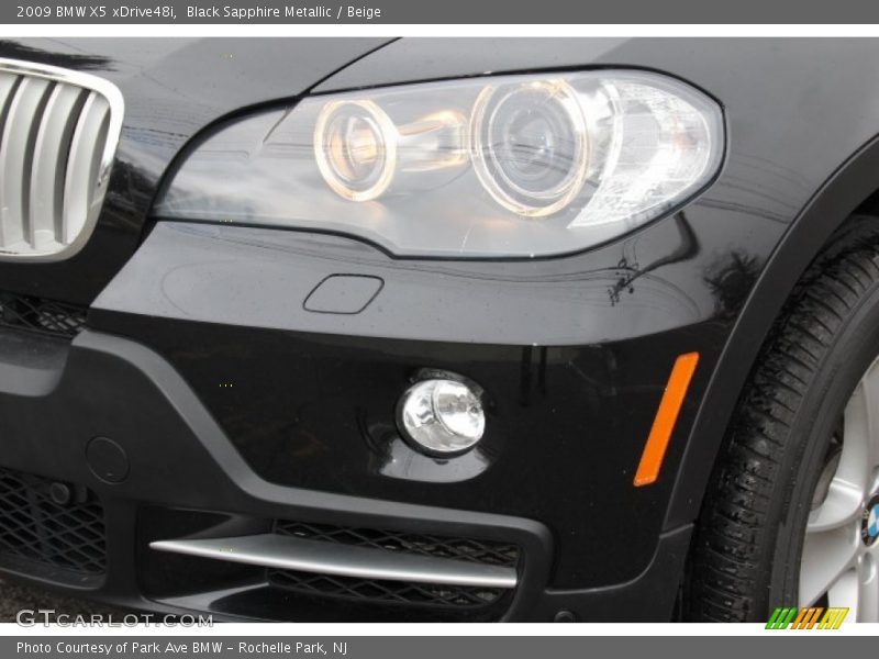 Black Sapphire Metallic / Beige 2009 BMW X5 xDrive48i