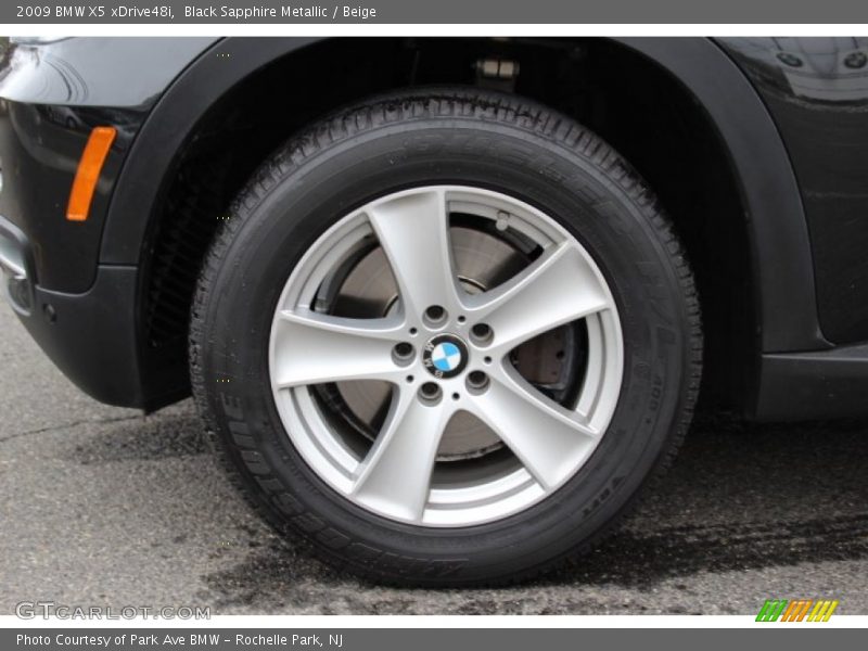 Black Sapphire Metallic / Beige 2009 BMW X5 xDrive48i