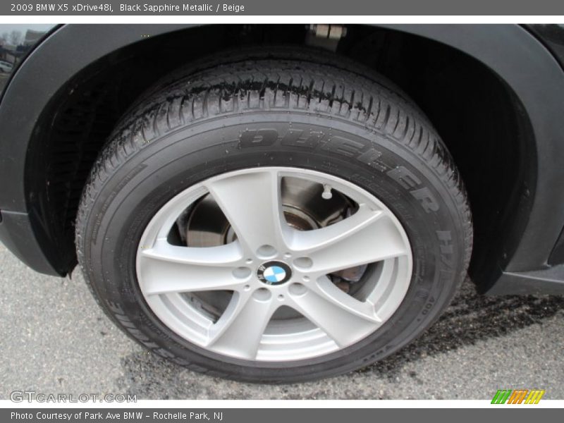 Black Sapphire Metallic / Beige 2009 BMW X5 xDrive48i