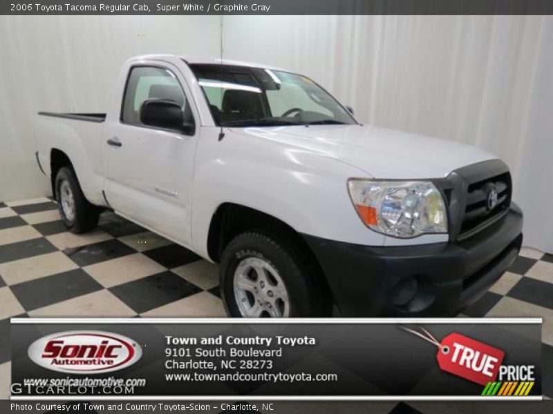 Super White / Graphite Gray 2006 Toyota Tacoma Regular Cab
