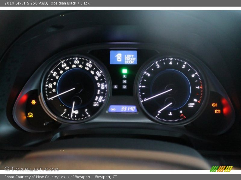 Obsidian Black / Black 2010 Lexus IS 250 AWD