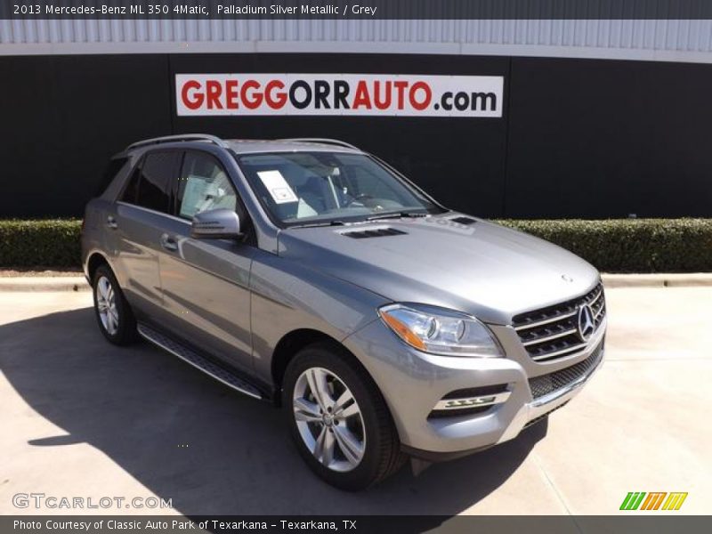 Palladium Silver Metallic / Grey 2013 Mercedes-Benz ML 350 4Matic