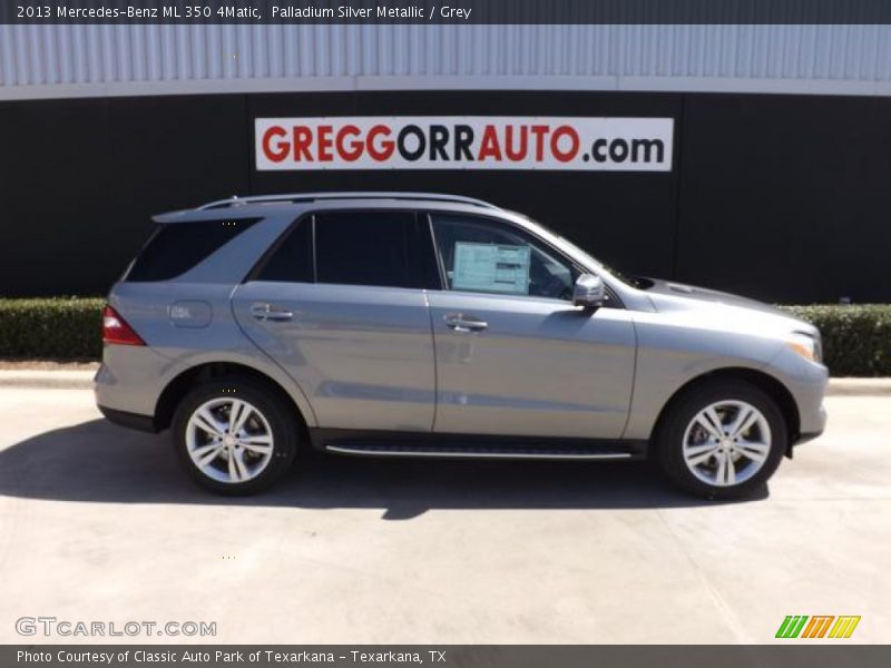 Palladium Silver Metallic / Grey 2013 Mercedes-Benz ML 350 4Matic