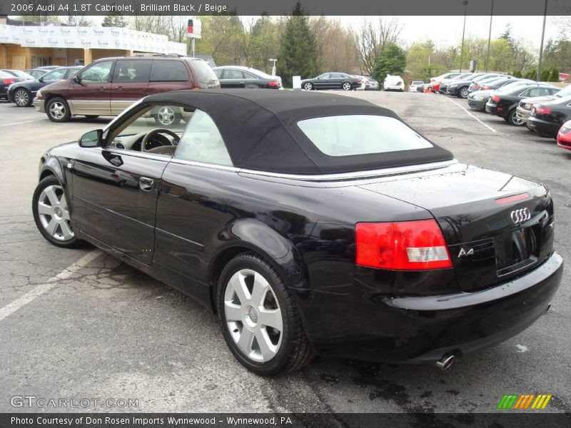 Brilliant Black / Beige 2006 Audi A4 1.8T Cabriolet