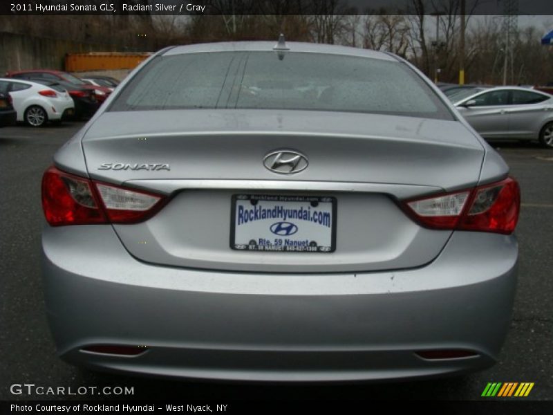 Radiant Silver / Gray 2011 Hyundai Sonata GLS