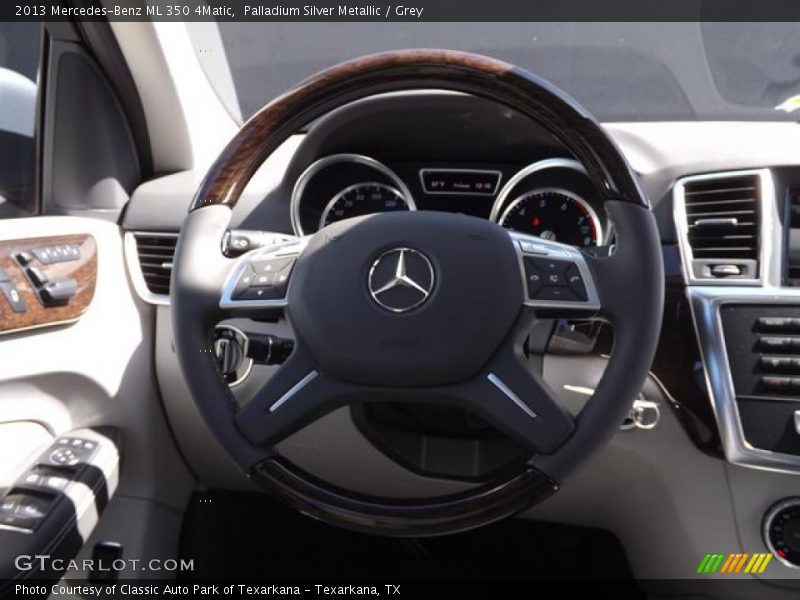 Palladium Silver Metallic / Grey 2013 Mercedes-Benz ML 350 4Matic