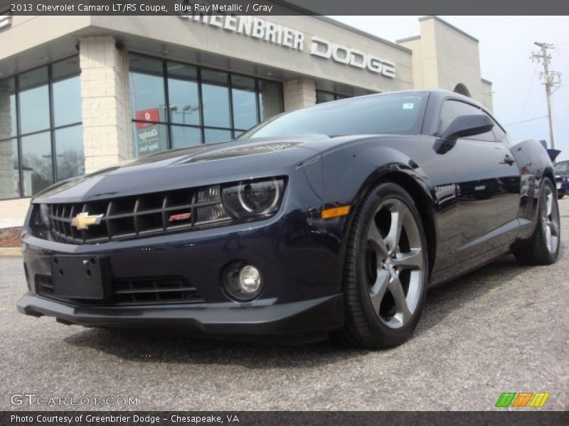 Blue Ray Metallic / Gray 2013 Chevrolet Camaro LT/RS Coupe