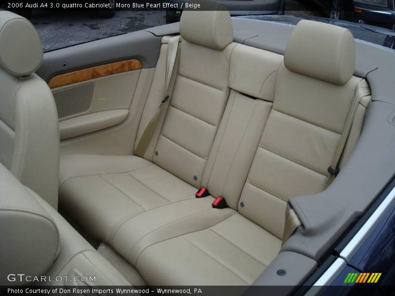 Moro Blue Pearl Effect / Beige 2006 Audi A4 3.0 quattro Cabriolet