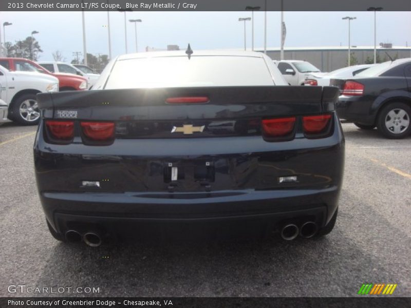 Blue Ray Metallic / Gray 2013 Chevrolet Camaro LT/RS Coupe