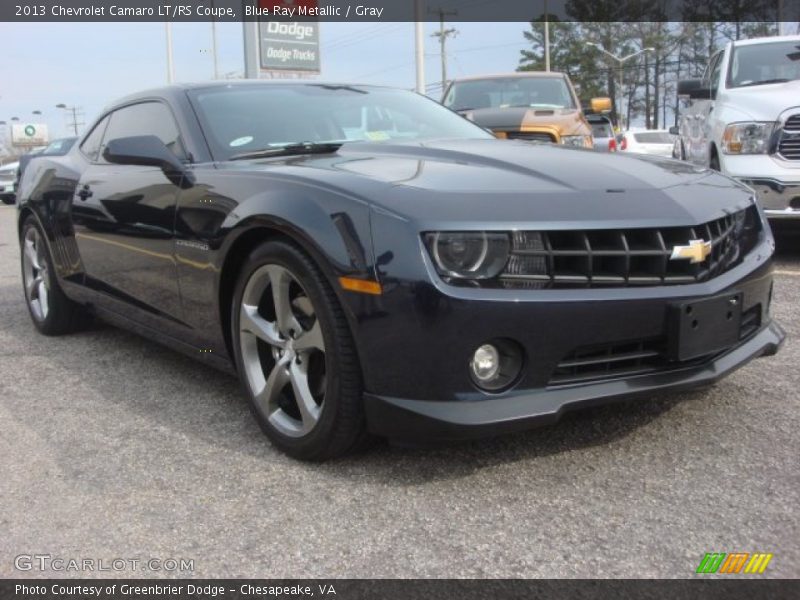 Blue Ray Metallic / Gray 2013 Chevrolet Camaro LT/RS Coupe
