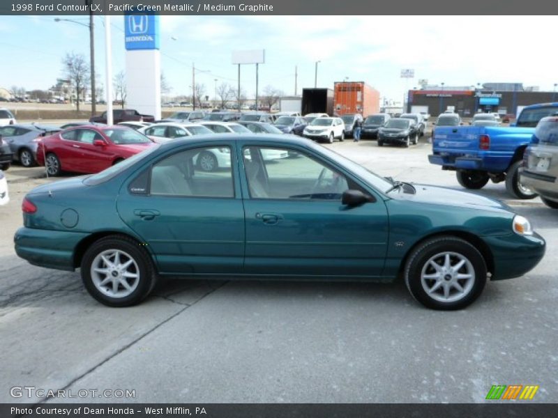 Pacific Green Metallic / Medium Graphite 1998 Ford Contour LX