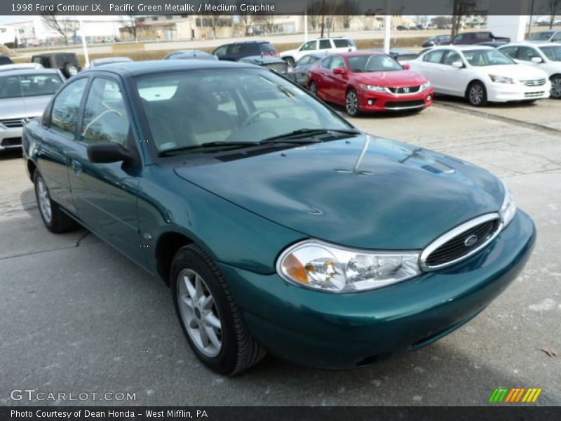Pacific Green Metallic / Medium Graphite 1998 Ford Contour LX