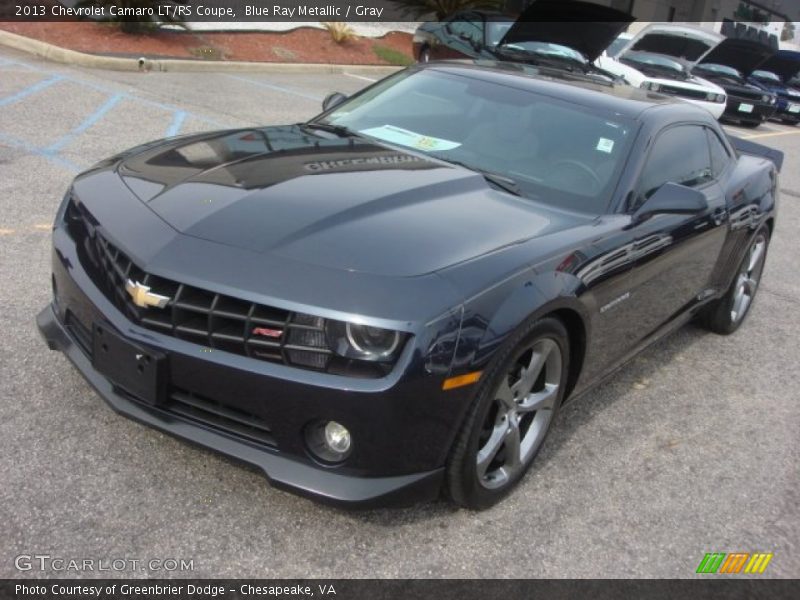 Blue Ray Metallic / Gray 2013 Chevrolet Camaro LT/RS Coupe