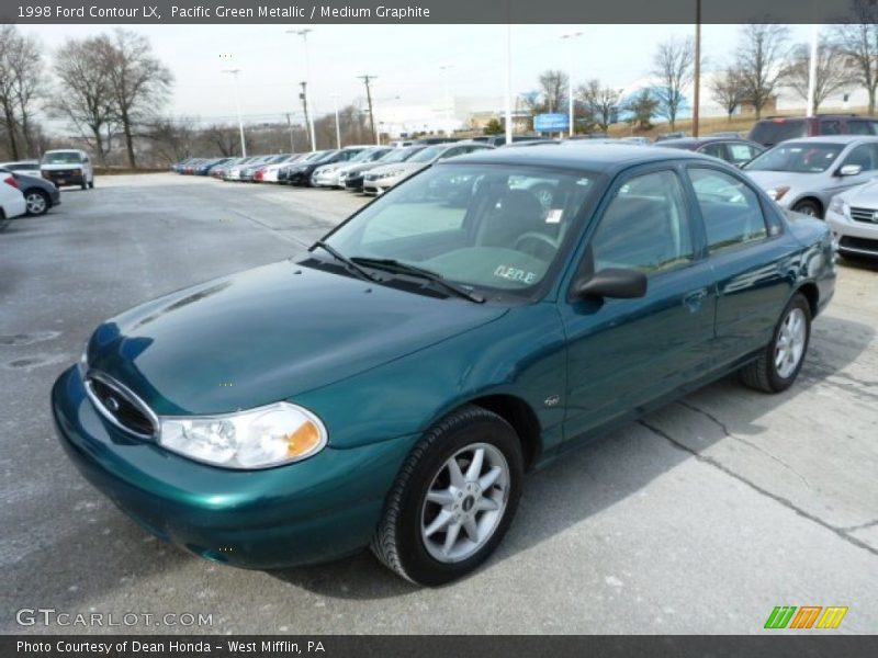 Pacific Green Metallic / Medium Graphite 1998 Ford Contour LX