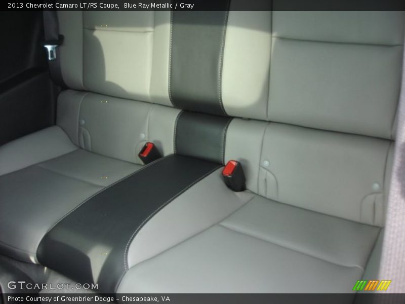 Rear Seat of 2013 Camaro LT/RS Coupe
