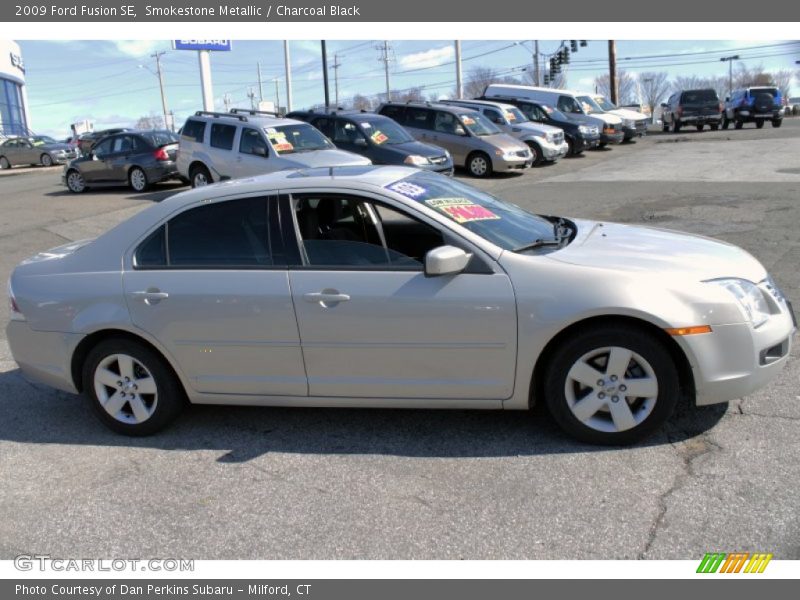 Smokestone Metallic / Charcoal Black 2009 Ford Fusion SE