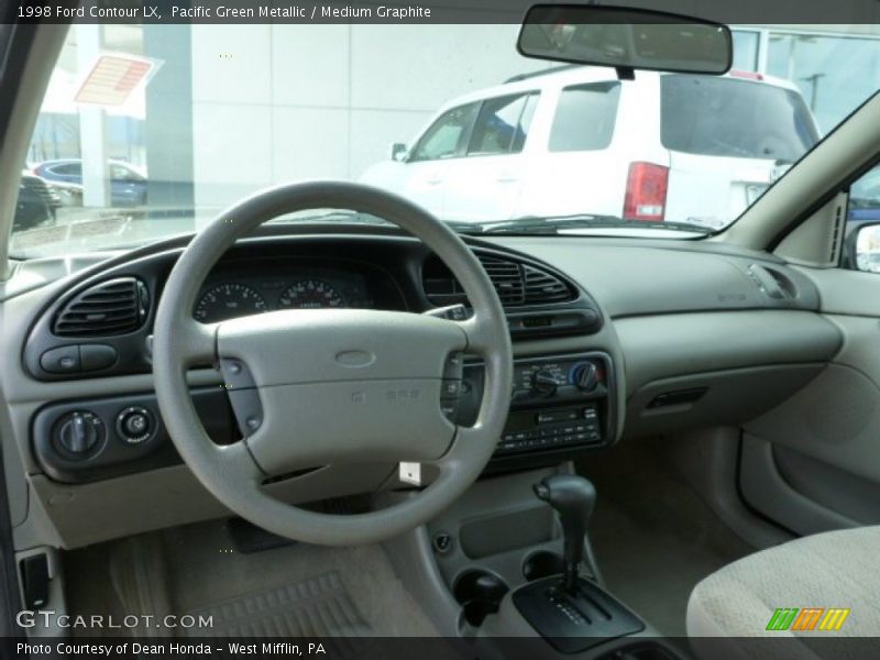 Pacific Green Metallic / Medium Graphite 1998 Ford Contour LX