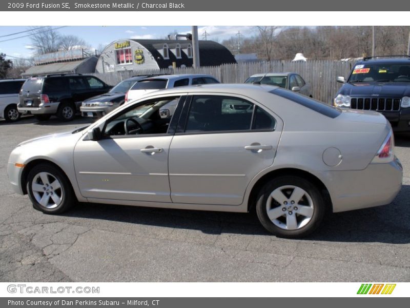 Smokestone Metallic / Charcoal Black 2009 Ford Fusion SE