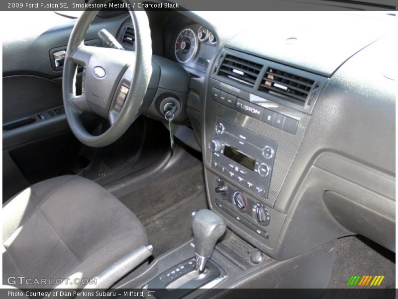 Smokestone Metallic / Charcoal Black 2009 Ford Fusion SE