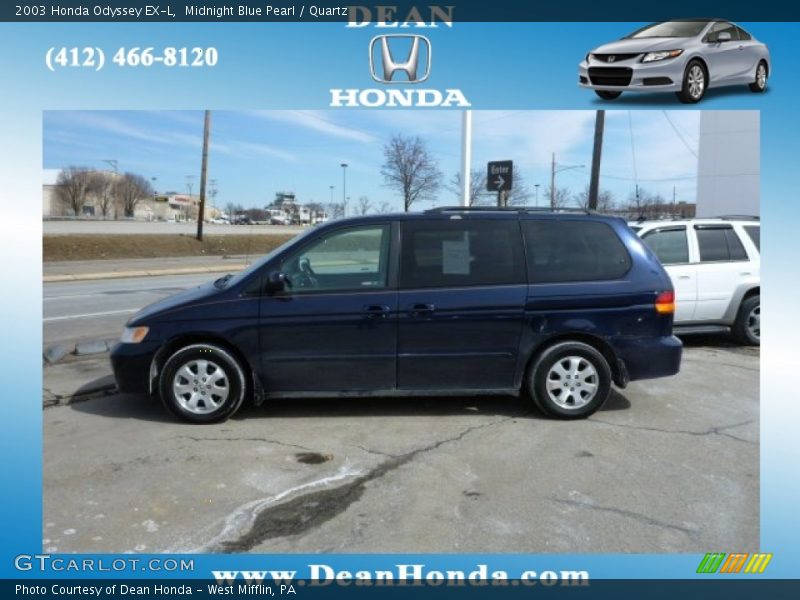 Midnight Blue Pearl / Quartz 2003 Honda Odyssey EX-L