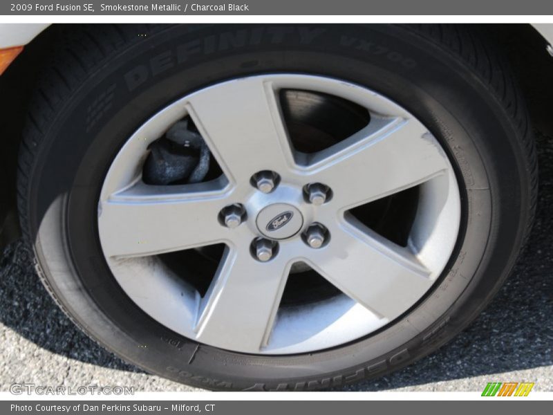 Smokestone Metallic / Charcoal Black 2009 Ford Fusion SE