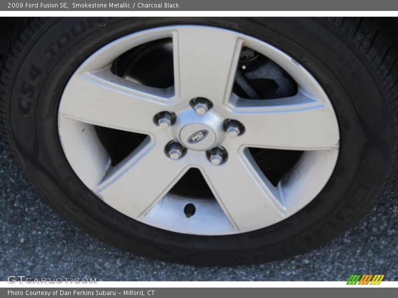 Smokestone Metallic / Charcoal Black 2009 Ford Fusion SE
