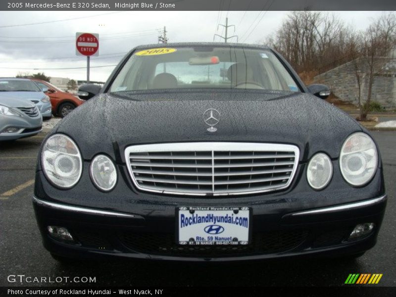 Midnight Blue / Stone 2005 Mercedes-Benz E 320 Sedan