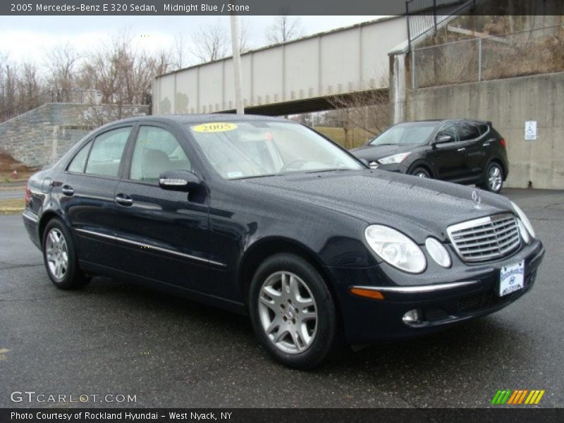 Midnight Blue / Stone 2005 Mercedes-Benz E 320 Sedan