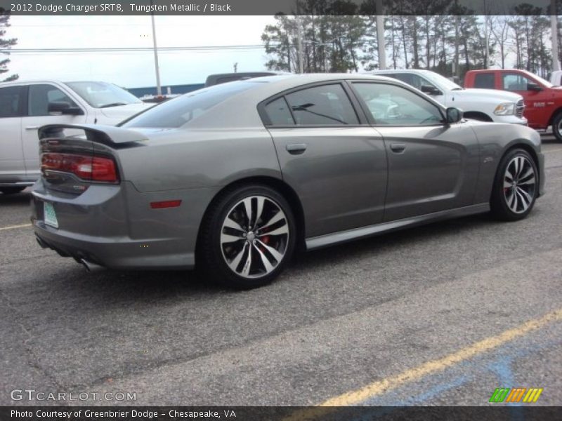 Tungsten Metallic / Black 2012 Dodge Charger SRT8