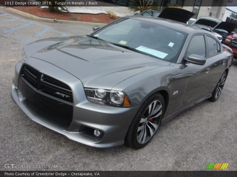 Tungsten Metallic / Black 2012 Dodge Charger SRT8