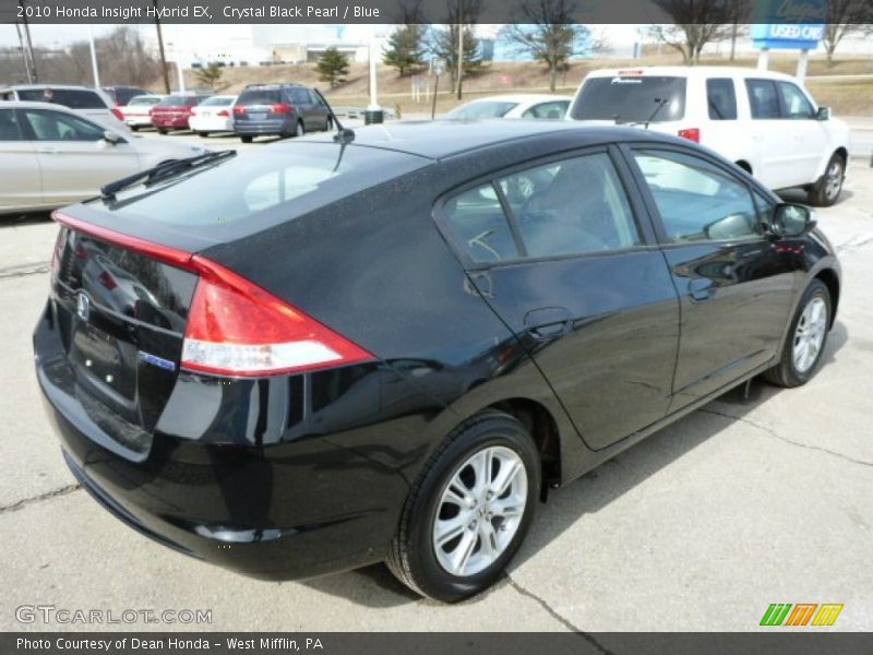 Crystal Black Pearl / Blue 2010 Honda Insight Hybrid EX